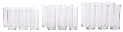 CANVAS Variety Lead-Free Tall Glass Tumbler Set, 18-pc