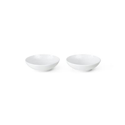 White Fluted Bowl, 9 cl, 2 pcs | Royal Copenhagen