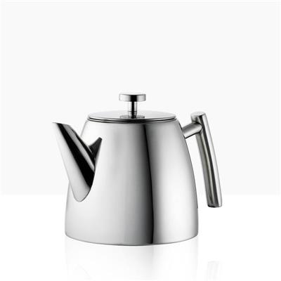 Moretti Café Teapot | Steel Tapered