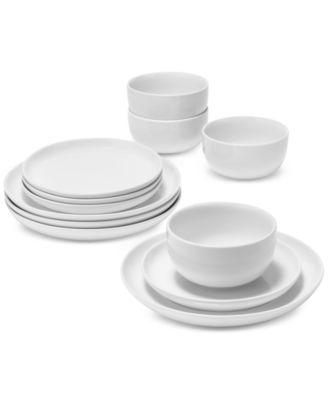 The Cellar James Low Coupe 12 Pc. Dinnerware Set, Service for 4, Exclusively at Macys - Macys