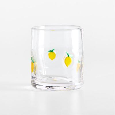 Lemon Icon 15-Oz. Double Old-Fashioned Glass + Reviews | Crate & Barrel