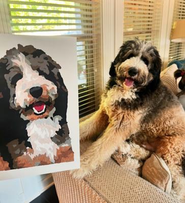 Uncommon Goods | Paint Your Pet By Number Portrait Kit