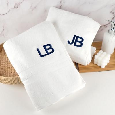 Embroidered Bath Towel Set Initials | Personalised Favours