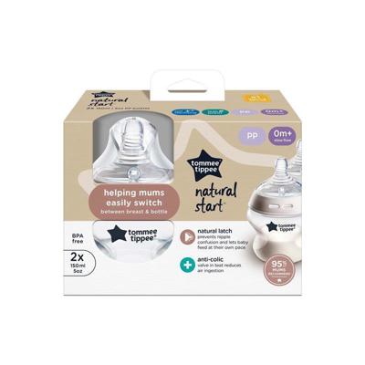 Buy Tommee Tippee Natural Start 150ml PP Bottles 2 Pack online at Chemist Warehouse
