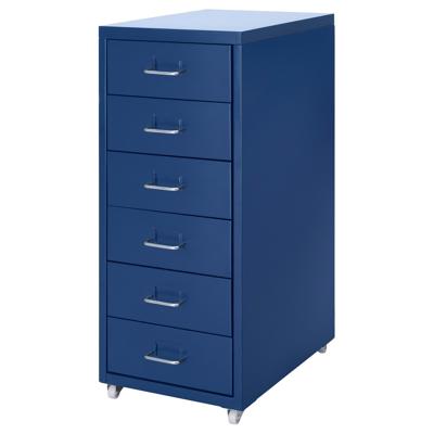HELMER drawer unit on castors, blue.