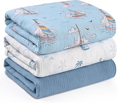 Amazon.com: Muslin Swaddle Blankets for Newborn, 3 Pack Breathable Soft Receiving Blanket, Large 38 x 40 inches Swaddle Wrap Burping Clothes, Essentia