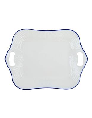 Casa Domani Handled Rectangular Platter 32x23cm in White | MYER