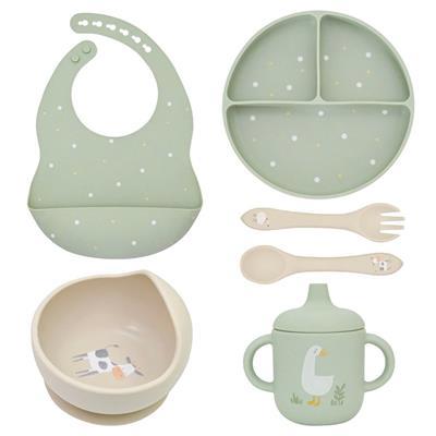 Little Rawr My First Feeding Set - Farm 6 Piece | Baby Bunting AU
