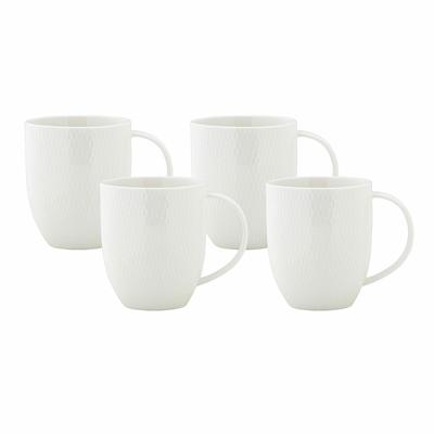 WHITE BASIC LLANES Set of 4 Mug | FREEDOM