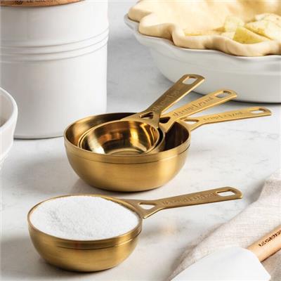 Gold 4-Piece Measuring Cup Set