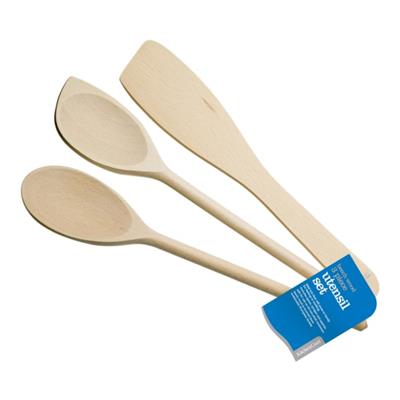 KitchenCraft Beech Wood Utensils Set of 3 - Yuppiechef