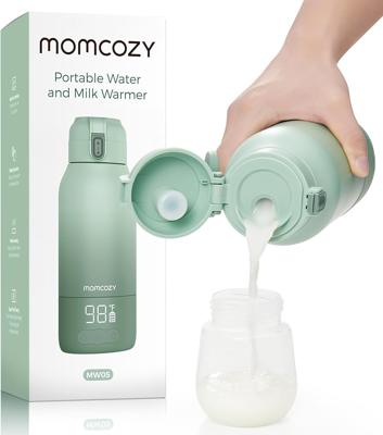Momcozy Portable Milk Warmer for Travel – Dual Heating Modes for Breast Milk & Water, Portable Bottle Warmer with Fast Heating & Long Battery Life, 17
