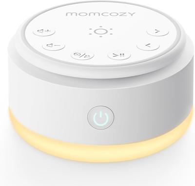 Momcozy Sound Machine for Baby, 20 Soothing Sounds & Touch Light Portable White Noise Machine with Sleeping Timer and Memory, Ideal Travel Companion &