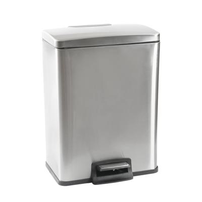 Hometrends 40 Litre Stainless Steel Pedal Trash Can, Rectangular/40 Litre - Walmart.ca