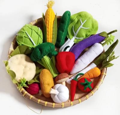Felt Veggie Basket Set: 16-piece Vegetable Montessori Kitchen Pretend Play Toys - Etsy