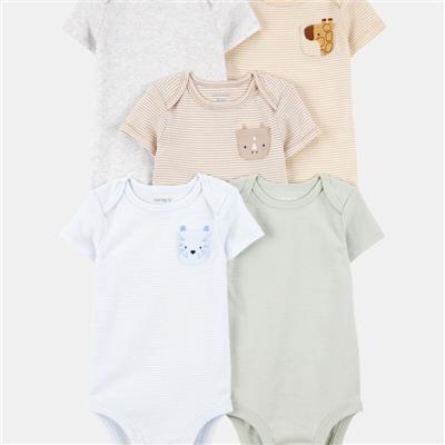 Baby 5-Pack Animals Short-Sleeve Cotton Bodysuits | Carter’s Oshkosh Canada