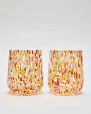 Azul Spot Tumblers Set of Two | Oliver Bonas