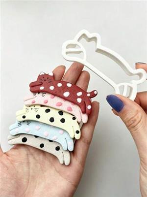 Resting Cat Clay Cutter