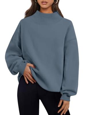 Trendy Queen Womens Mock Neck Sweatshirts Oversized Pullover Fall Outfits | Fall Fashion Clothes 2026,Airport Travel Outfits,Long Sleeve Tops,Trending