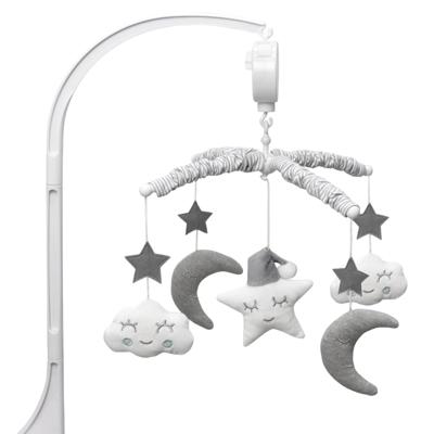 4Baby Musical Mobile Moon & Stars Grey | Baby Bunting AU