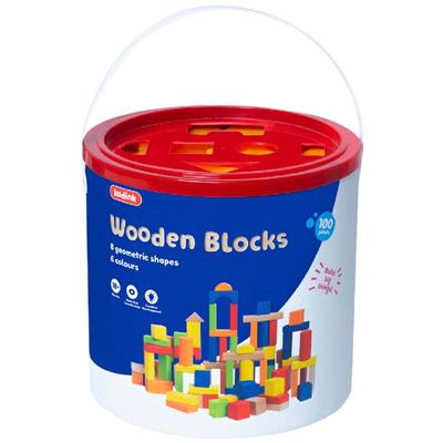 Kadink Wooden Blocks 100 Piece | Officeworks