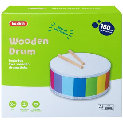 Kadink Wooden Drum | Officeworks