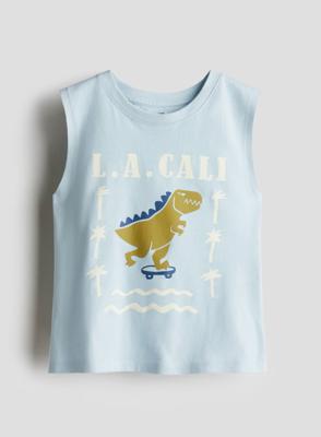 Light blue/L.A. Cali Printed Tank Top for kids | H&M CA