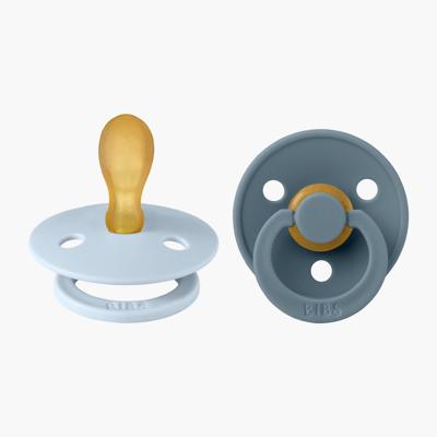 BIBS Pacifier, Symmetrical Latex, Size 1 - Baby Blue | Baby Bunting AU