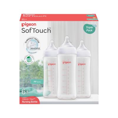 Pigeon Softouch III Bottle PP Triple Pack 330ML | Baby Bunting AU