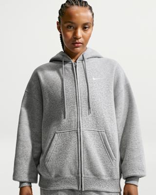 Nike Studio Fleece Medium Weight Womens Oversized Full-Zip Hoodie. Nike ZA