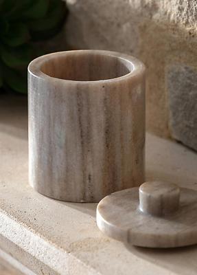 Gallery Direct Tarragona Marble Storage Jar - Large | Freemans