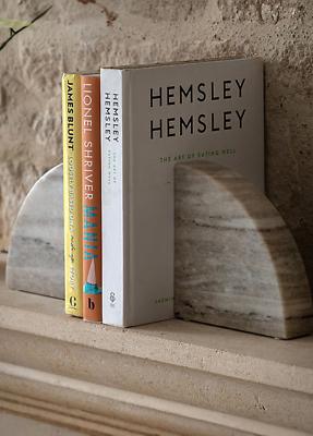 Gallery Direct Set of 2 Tamera Marble Bookends - Sandstone | Freemans