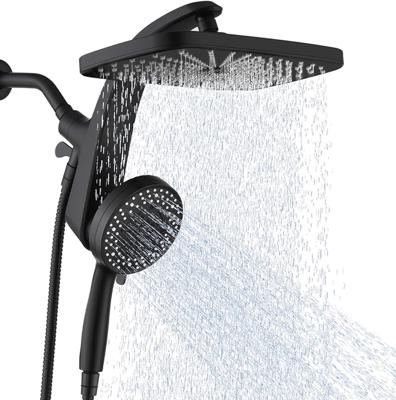 BOZYBO Rain Shower Head with Handheld: High Pressure Shower Heads with Handheld Spray Combo, 12 Rainfall Shower Head and 9 Sprays Hand Showerheads wit