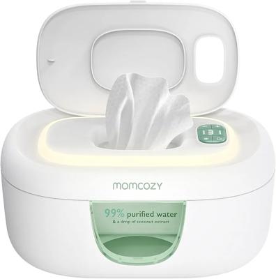Amazon.com: Momcozy Calentador de toallitas para bebé, diseño innovador de resorte, dispensador de toallitas de gran capacidad, calentamiento rápido y