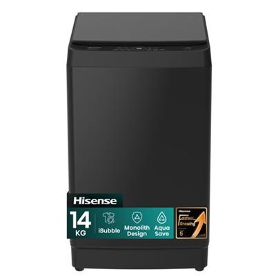 Hisense 14Kg Top Loader Washing Machine - Premium Black