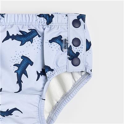 Hammerhead Shark Swim Diaper – petitlem.com NB/6M