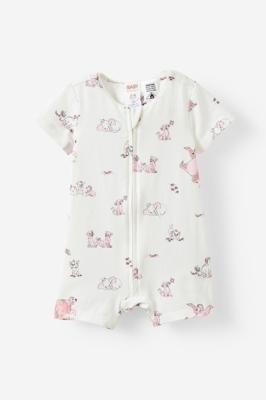 Disney Short Sleeve Zip Romper