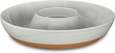 Amazon.com | Mora Ceramic Chips and Dip Serving Tray: Large Divided Party Bowl Set for Chips & Salsa, Veggies & Dip, Fruit, Snacks, Entertaining, Host