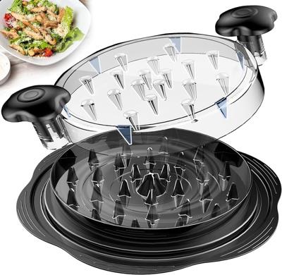 Amazon.com: SURETIVIAN Chicken Shredder Tool Twist Large Chicken Breast Shredder with Brush&Fork, Visible Meat Shredder Machine, Strong Anti-Slip Stri