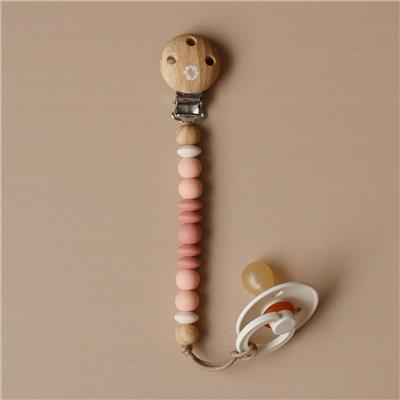 Pacifier-Clip Ora Wood Peach B