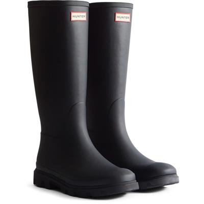 Hunter Downpour Tall Boot Rubber Womens Black Wellington Boots – Tower-London.com