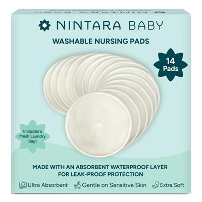Buy Washable Nursing Pads - Set of 14 | Bamboo Nursing Breast Pads Online