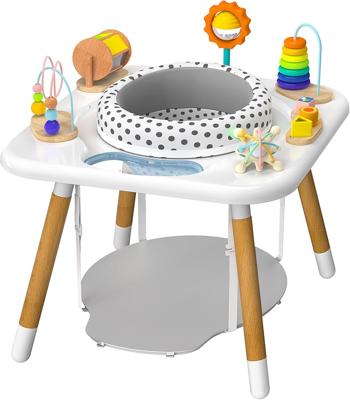 Amazon.com: Kizfarm 3-Stage Baby Activity Center, Montessori-Inspired Design, 7 Interactive Toys with Teether, Exersaucer&Toddler Table, Shower Gift,