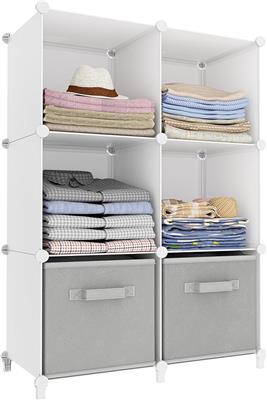 Amazon.com: 6-Cube Storage Organizer, Closet Organizer Storage Cabinet Shelf Bookcase Bookshelf with Metal Hammer, Storage Cubes Organizer Cabinet for