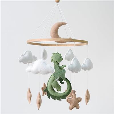 Amazon.com : Goukurlsma Dragon Mobile for Crib, Dragon Crib Mobile for Boys, Cloud Mobile for Crib, Neutral Baby Mobile for Crib Cloud Nursery Mobile