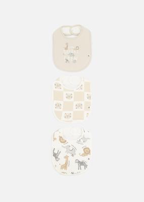 Safari Crew Organic Cotton Bibs 3 Pack | Woolworths.co.za