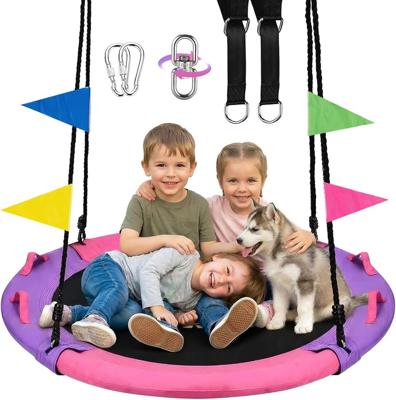 Amazon.com: HeyZoo 43 Inch Tree Swing, 900lbs Weight Capacity Saucer Swing Sets for Kids & Adults, with 360 Degree Swivel and Adjustable Hanging Strap