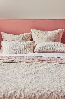 Floral Field Cotton Floral Jacquard Coverlet | AnthroHome