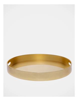Heritage Round Tray Gold | MYER