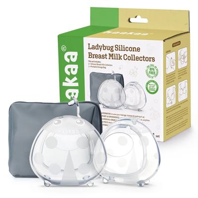 Haakaa Ladybug Breastmilk Collector 75ML with Carry Case - 2 Pack | Baby Bunting AU